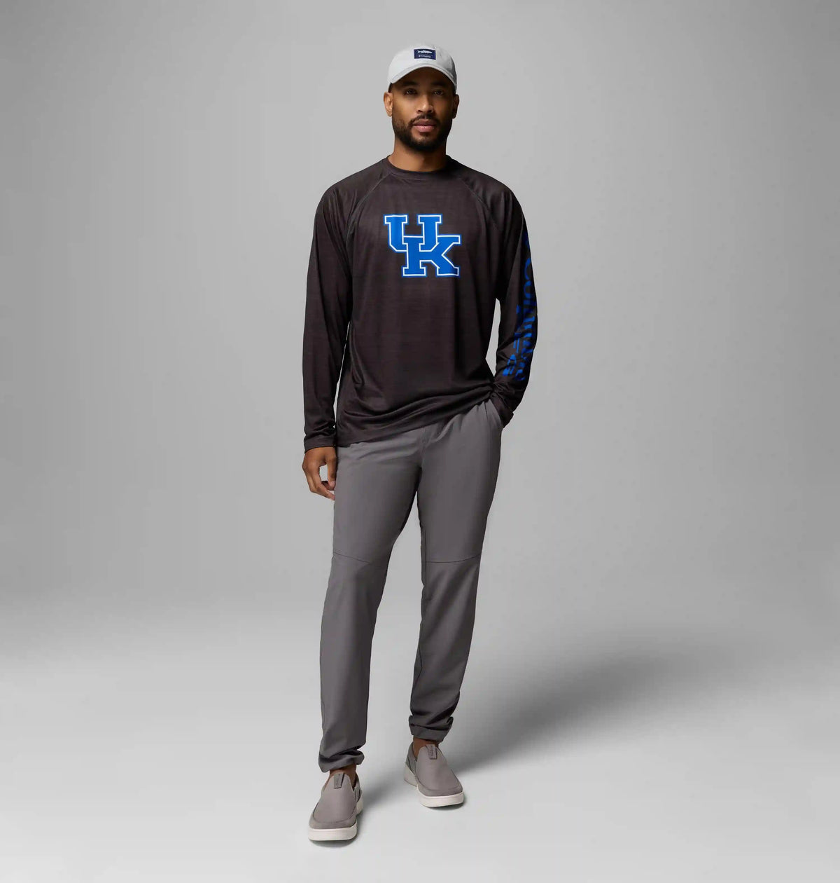 Men's Collegiate PFG Terminal Tackle Heather Long Sleeve Shirt - Kentucky