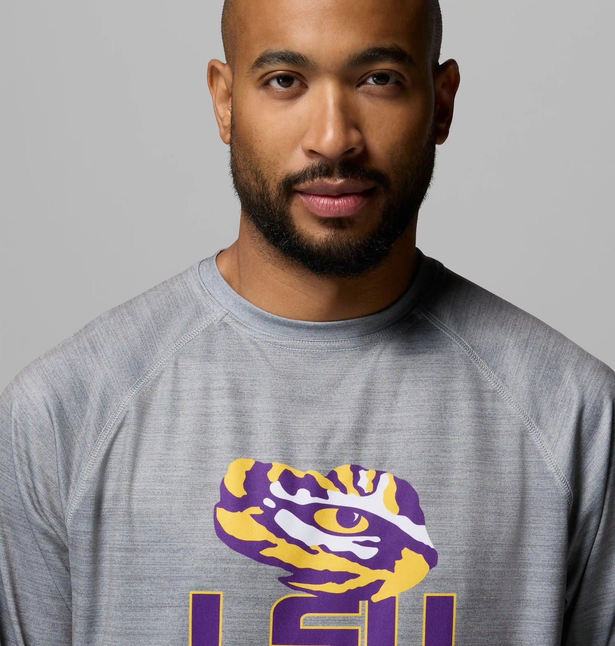 Men's Collegiate PFG Terminal Tackle Heather Long Sleeve Shirt - LSU