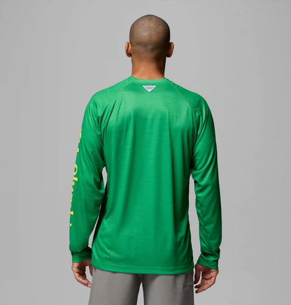 Men's Collegiate PFG Terminal Tackle Heather Long Sleeve Shirt - Oregon