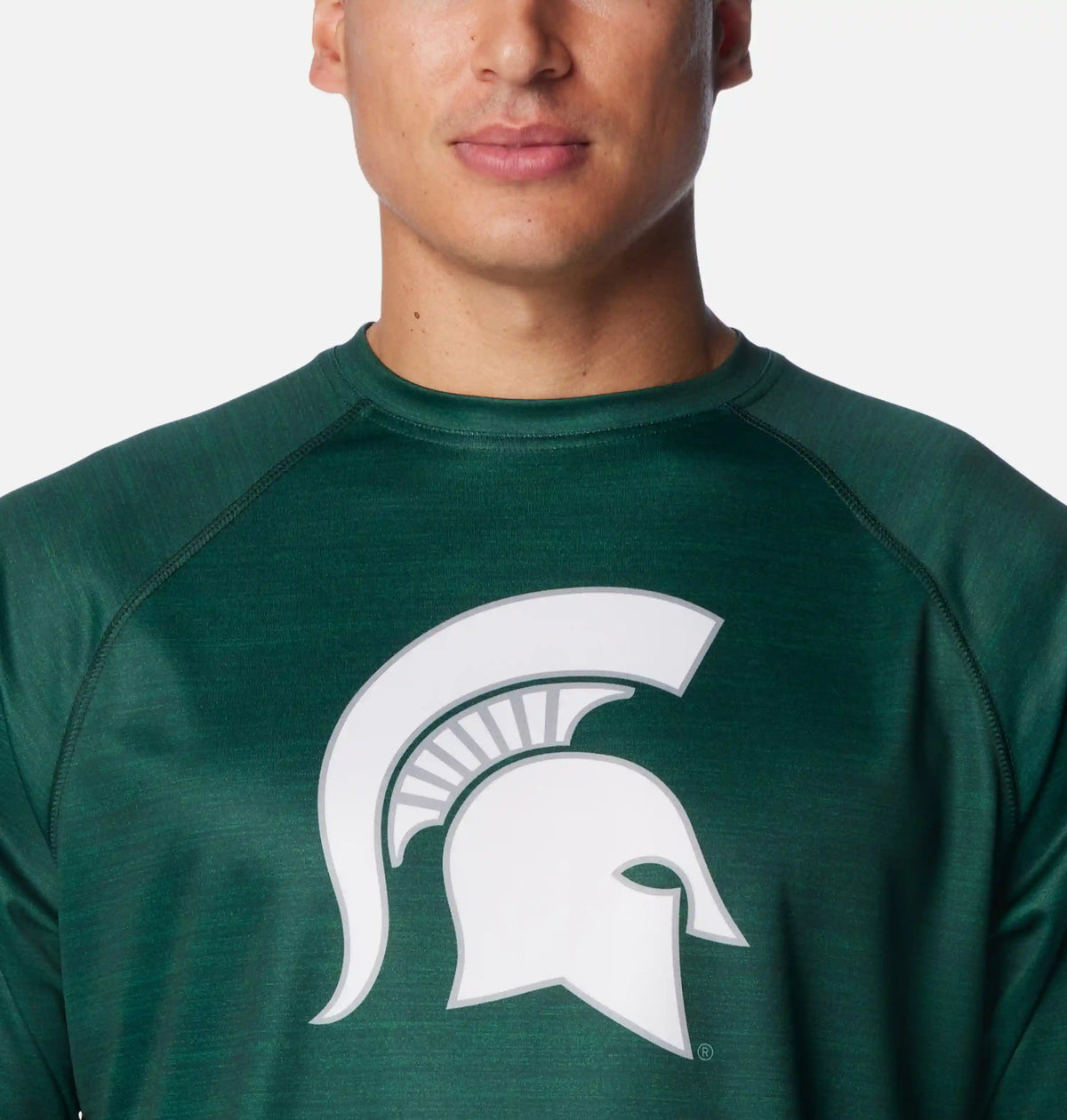 Men's Collegiate PFG Terminal Tackle Heather Long Sleeve Shirt - Michigan State