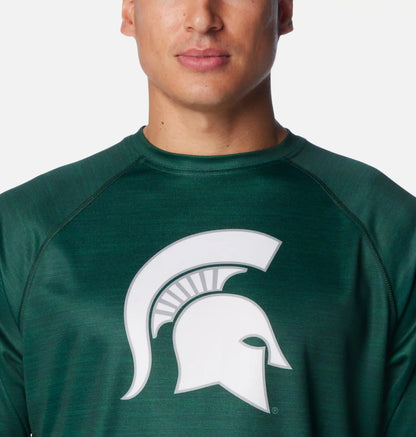 Men's Collegiate PFG Terminal Tackle Heather Long Sleeve Shirt - Michigan State