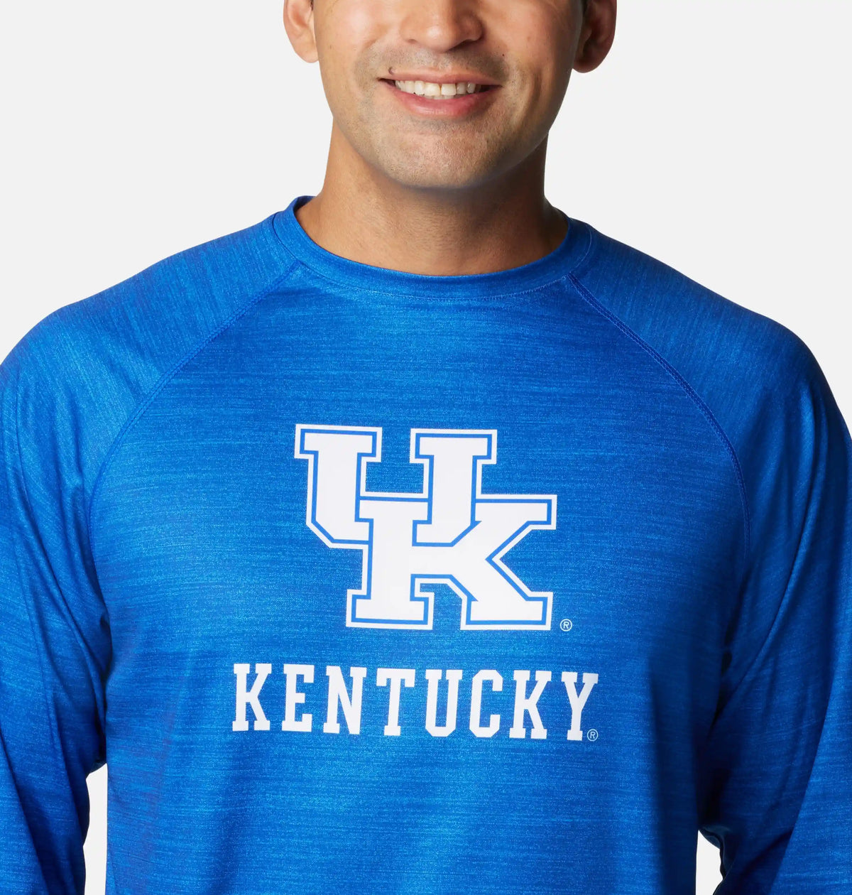 Men's Collegiate PFG Terminal Tackle Heather Long Sleeve Shirt - Kentucky