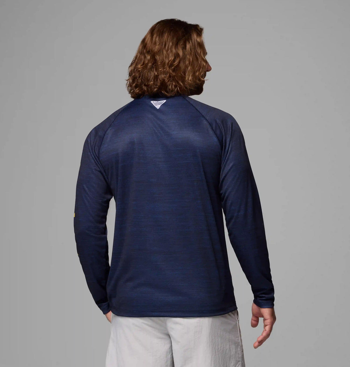 Men's Collegiate PFG Terminal Tackle Heather Long Sleeve Shirt - Michigan