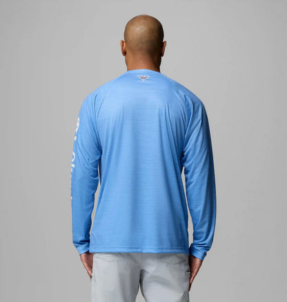 Men's Collegiate PFG Terminal Tackle Heather Long Sleeve Shirt - North Carolina