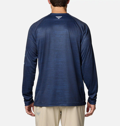 Men's Collegiate PFG Terminal Tackle Heather Long Sleeve Shirt - North Carolina