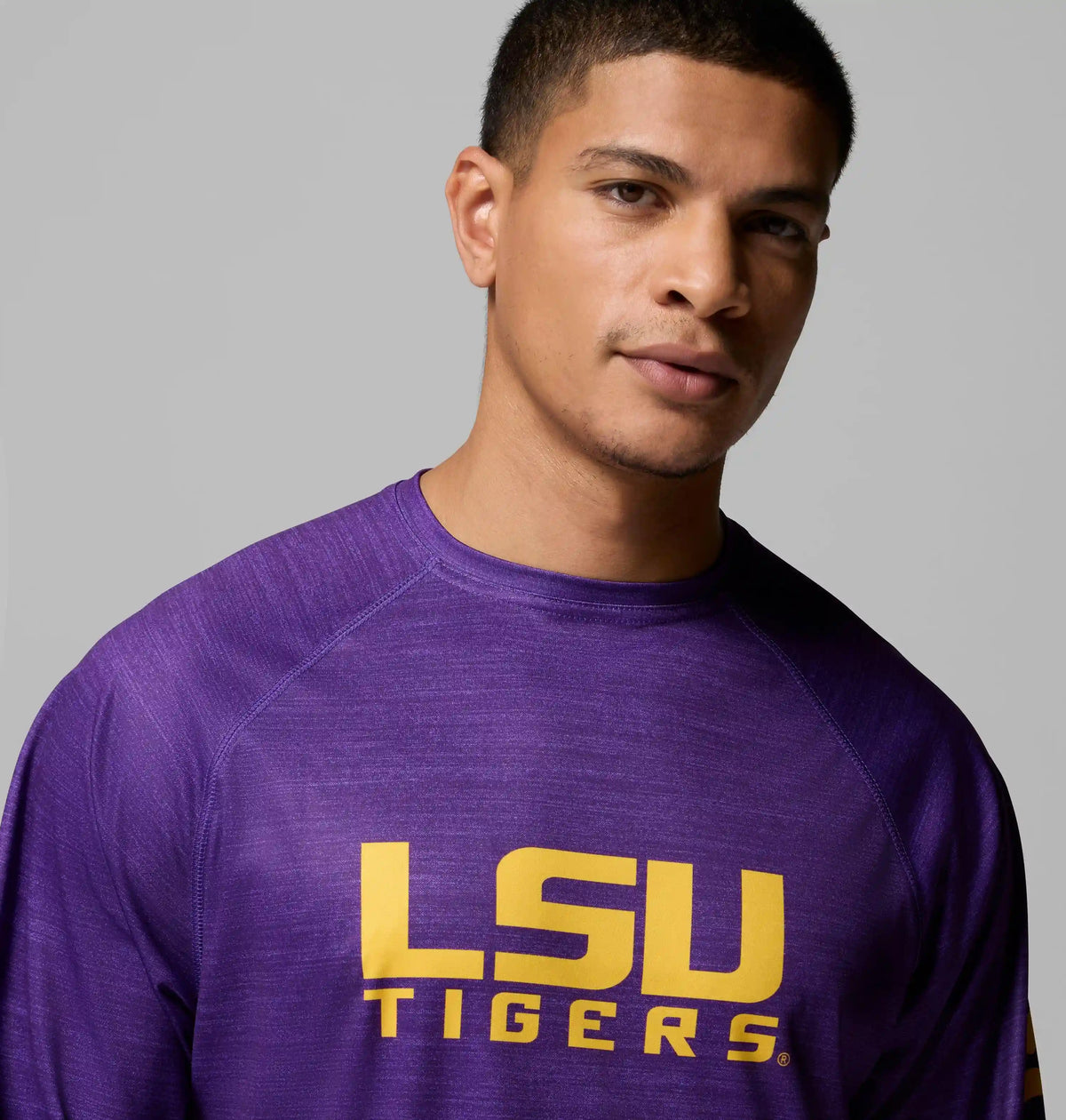 Men's Collegiate PFG Terminal Tackle Heather Long Sleeve Shirt - LSU