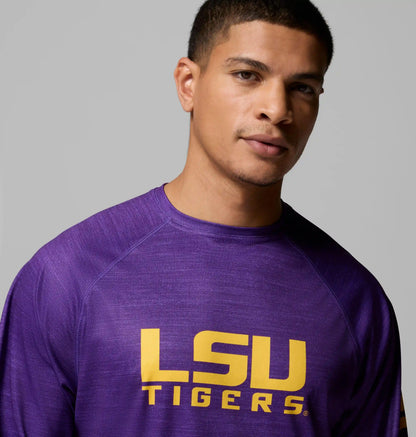 Men's Collegiate PFG Terminal Tackle Heather Long Sleeve Shirt - LSU