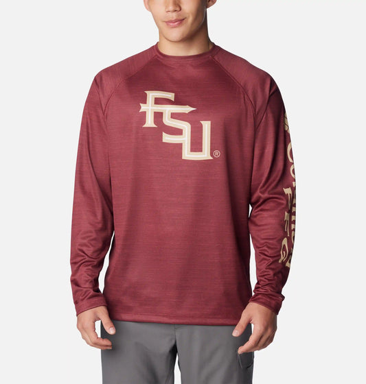 Men's Collegiate PFG Terminal Tackle Heather Long Sleeve Shirt - Florida State