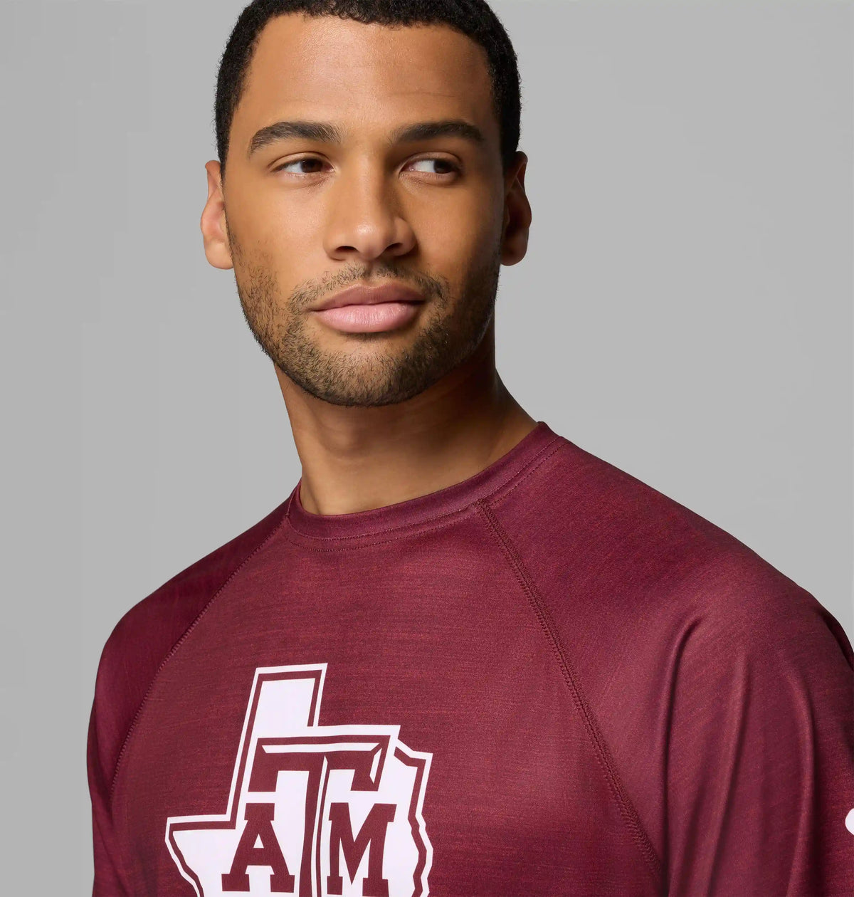 Men's Collegiate PFG Terminal Tackle Heather Long Sleeve Shirt - Texas A&M