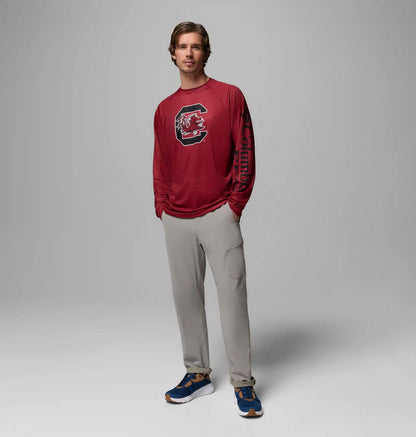 Men's Collegiate PFG Terminal Tackle Heather Long Sleeve Shirt - South Carolina