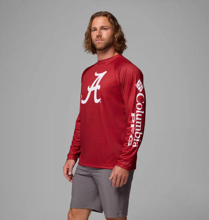 Men's Collegiate PFG Terminal Tackle Heather Long Sleeve Shirt - Alabama