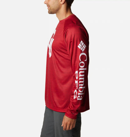 Men's Collegiate PFG Terminal Tackle Heather Long Sleeve Shirt - Oklahoma