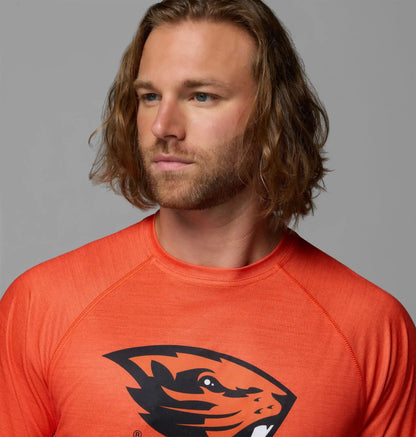 Men's Collegiate PFG Terminal Tackle Heather Long Sleeve Shirt - Oregon State