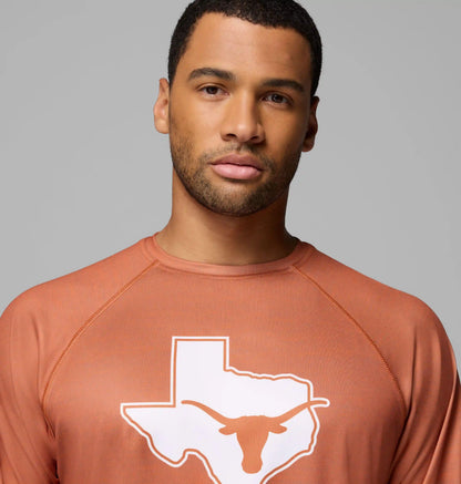 Men's Collegiate PFG Terminal Tackle Heather Long Sleeve Shirt - Texas