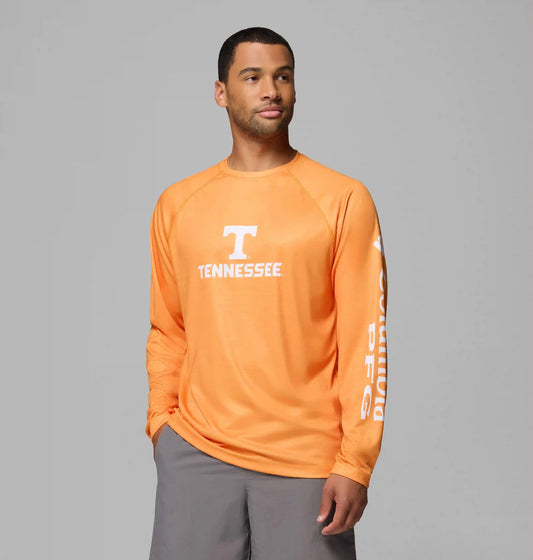 Men's Collegiate PFG Terminal Tackle Heather Long Sleeve Shirt - Tennessee