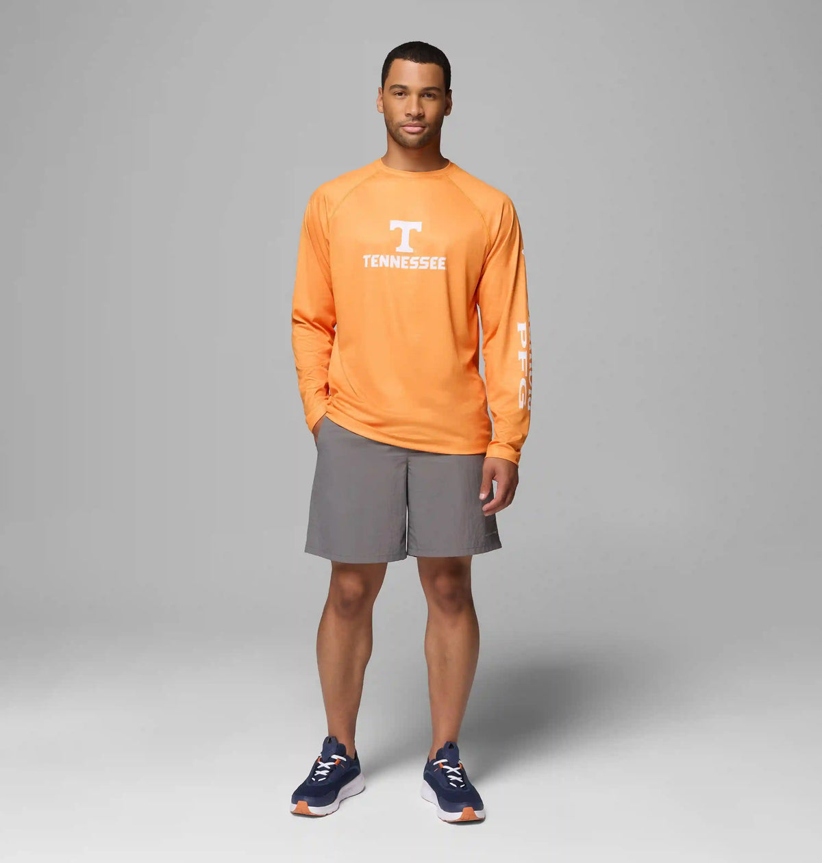 Men's Collegiate PFG Terminal Tackle Heather Long Sleeve Shirt - Tennessee