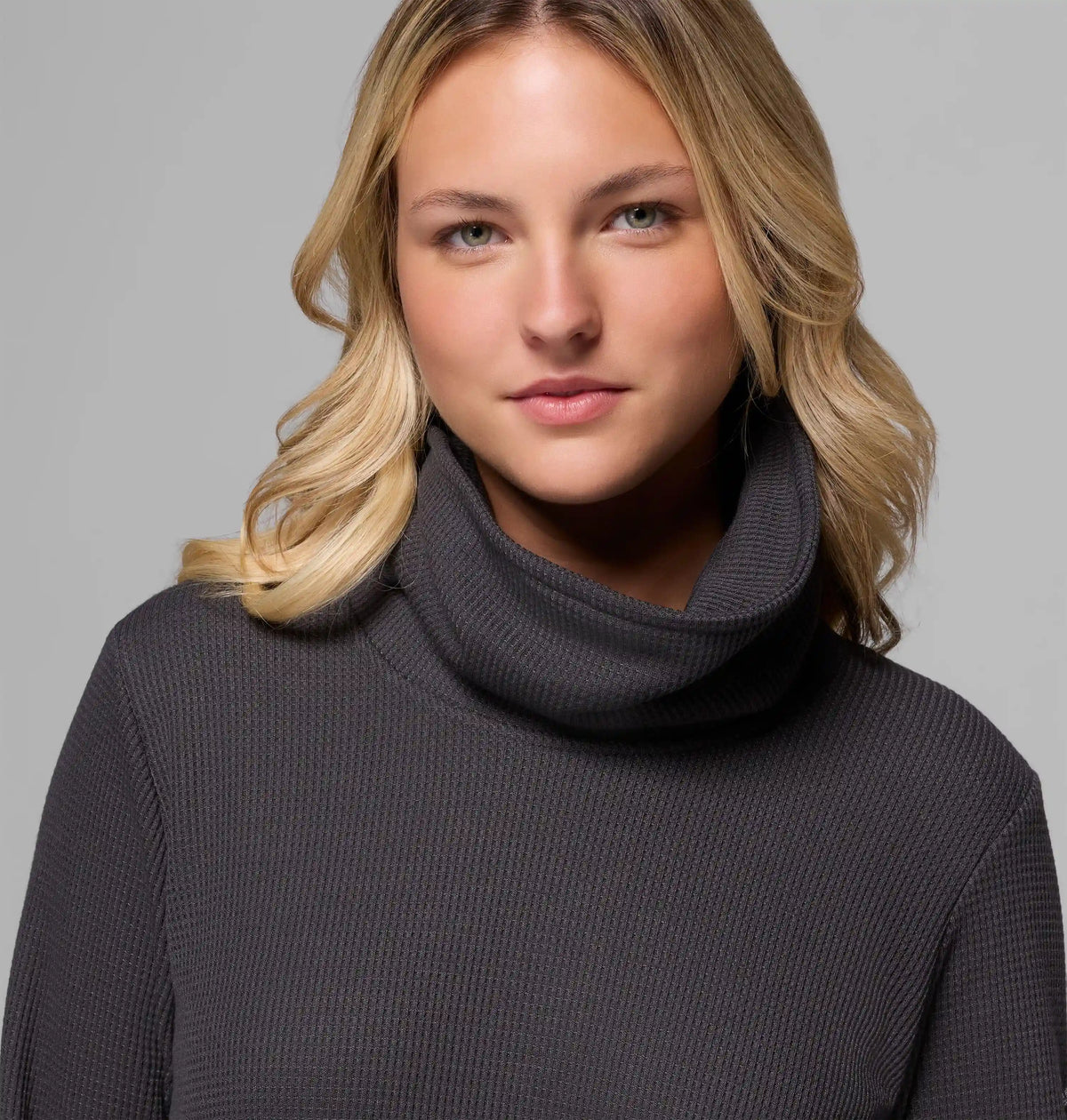 Women's Holly Hideaway Waffle Cowl Neck Pullover