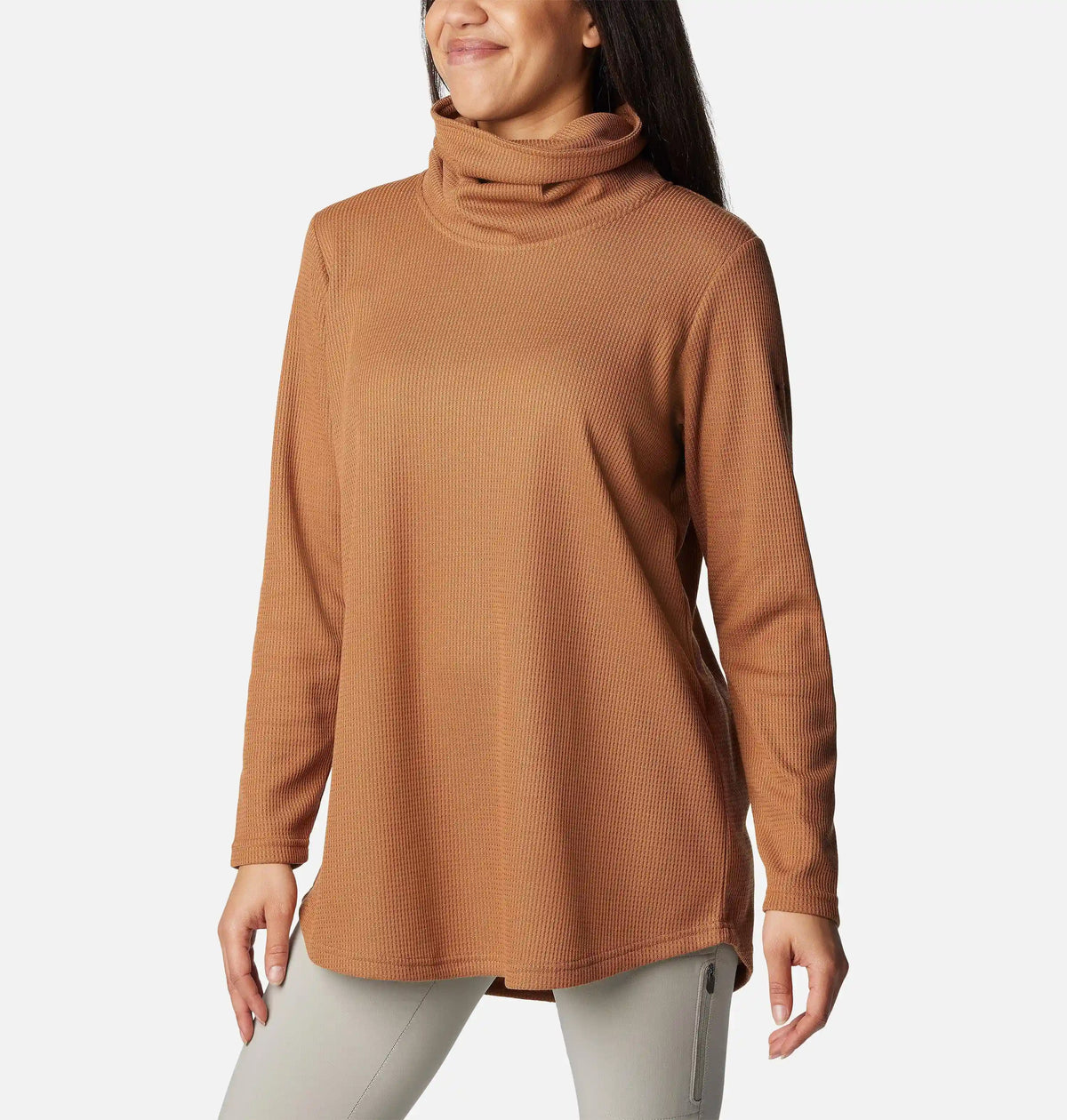 Women's Holly Hideaway Waffle Cowl Neck Pullover
