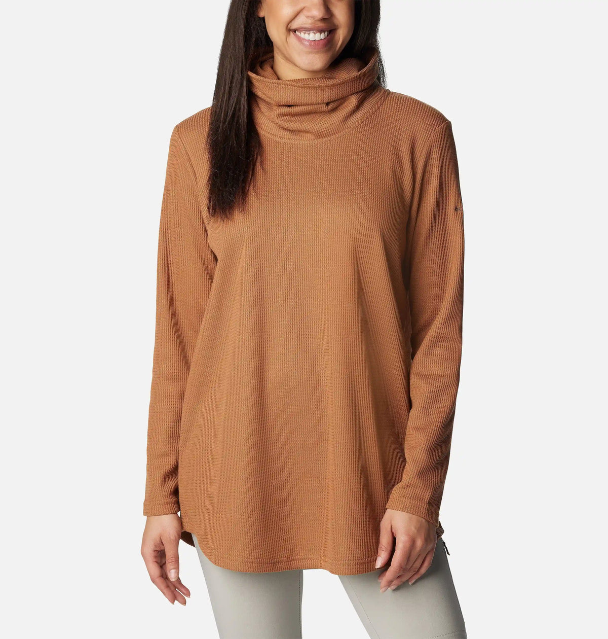 Women's Holly Hideaway Waffle Cowl Neck Pullover