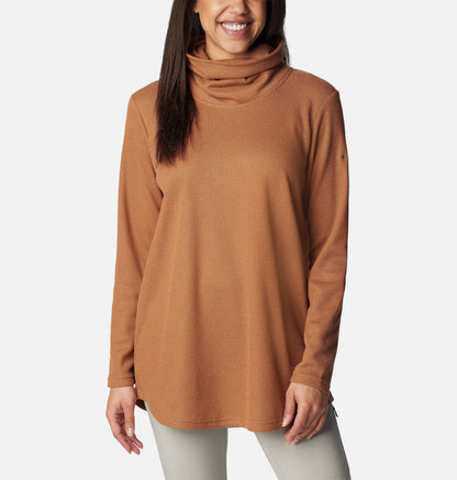 Women's Holly Hideaway Waffle Cowl Neck Pullover