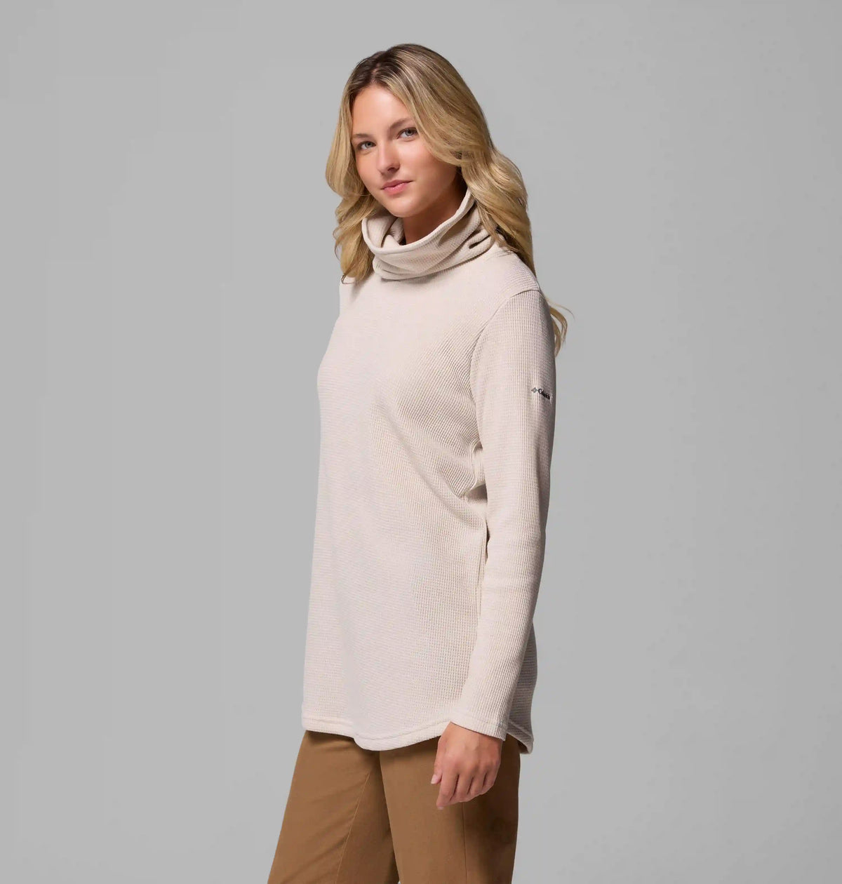 Women's Holly Hideaway Waffle Cowl Neck Pullover