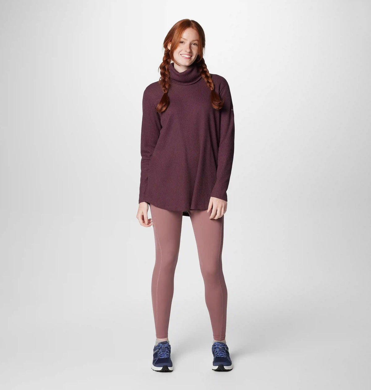 Women's Holly Hideaway Waffle Cowl Neck Pullover