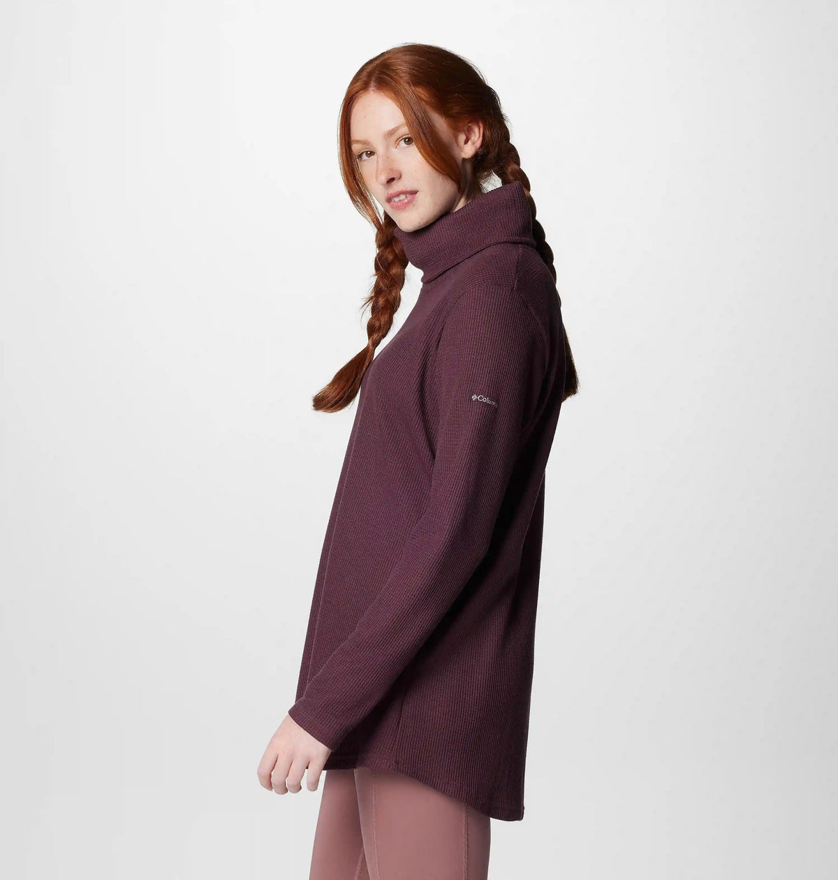 Women's Holly Hideaway Waffle Cowl Neck Pullover