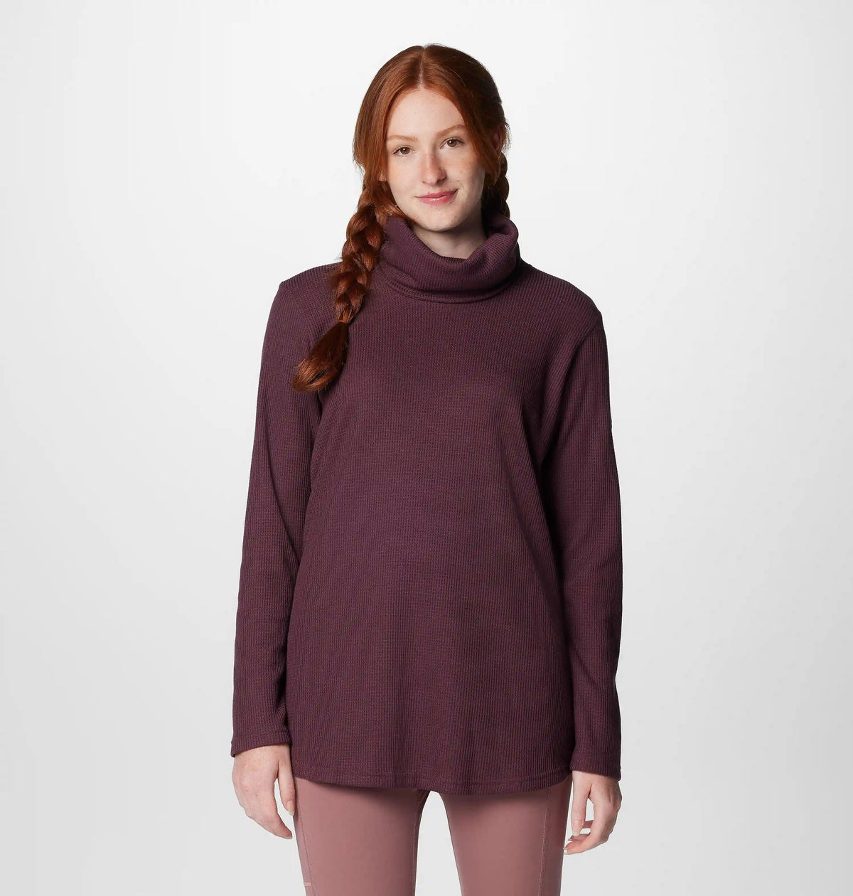 Women's Holly Hideaway Waffle Cowl Neck Pullover