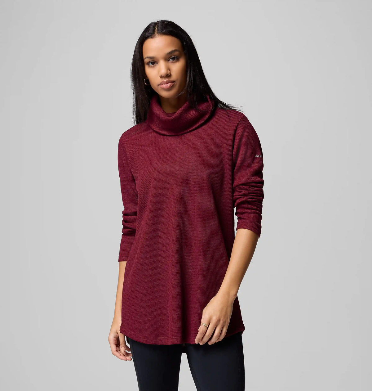 Women's Holly Hideaway Waffle Cowl Neck Pullover