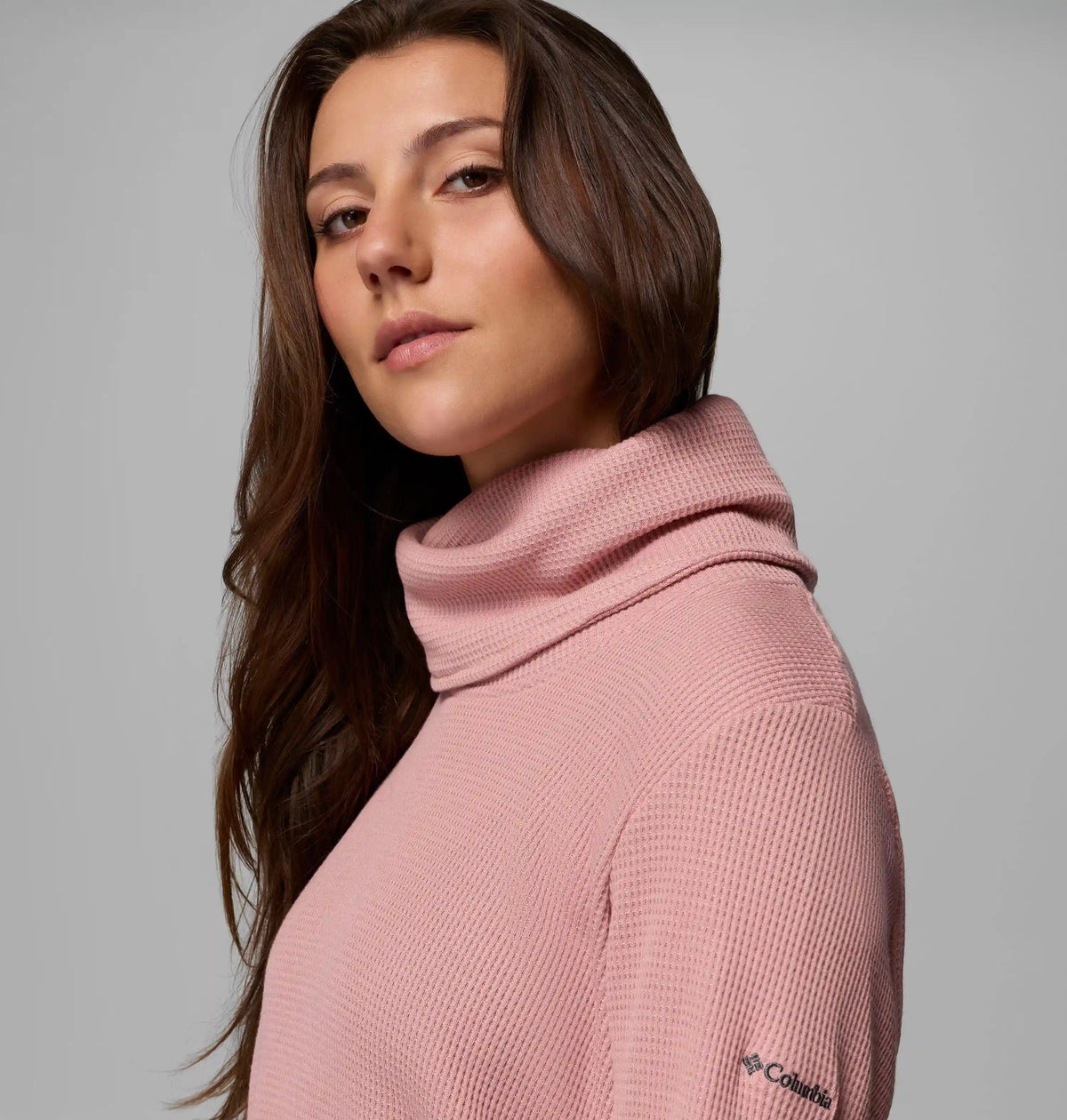 Women's Holly Hideaway Waffle Cowl Neck Pullover