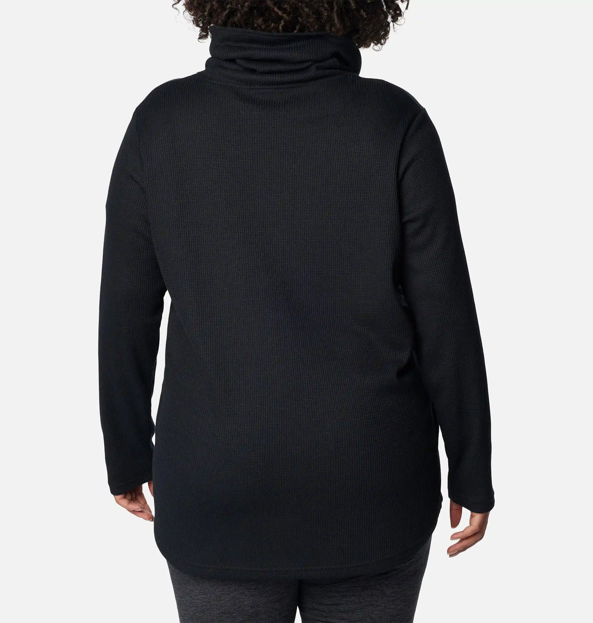 Women's Holly Hideaway Waffle Cowl Neck Pullover - Plus Size