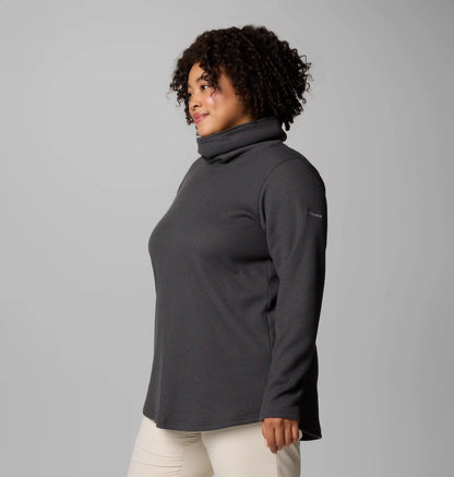 Women's Holly Hideaway Waffle Cowl Neck Pullover - Plus Size