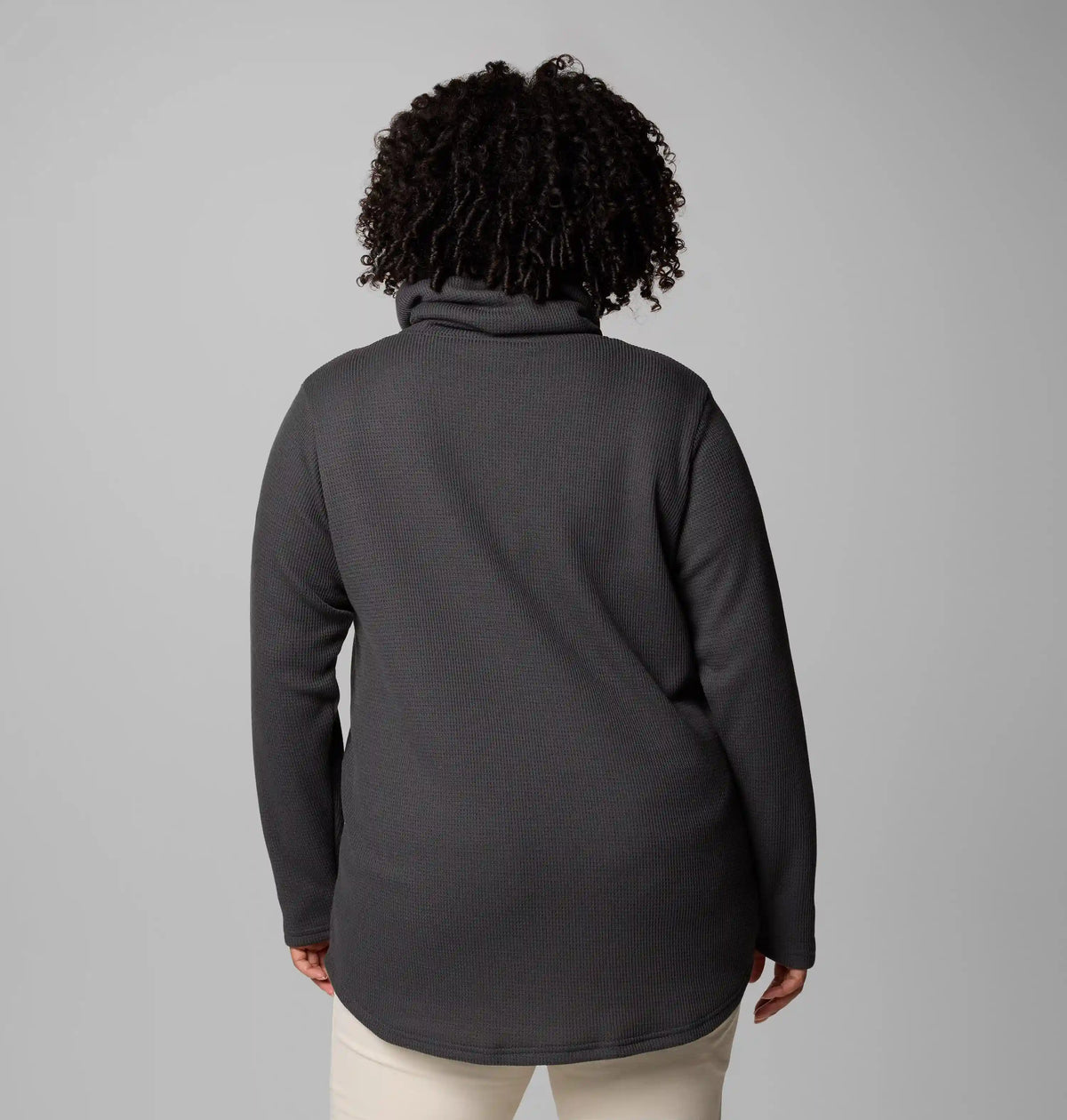 Women's Holly Hideaway Waffle Cowl Neck Pullover - Plus Size