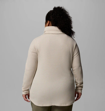 Women's Holly Hideaway Waffle Cowl Neck Pullover - Plus Size