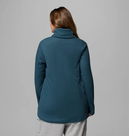 Women's Holly Hideaway Waffle Cowl Neck Pullover - Plus Size