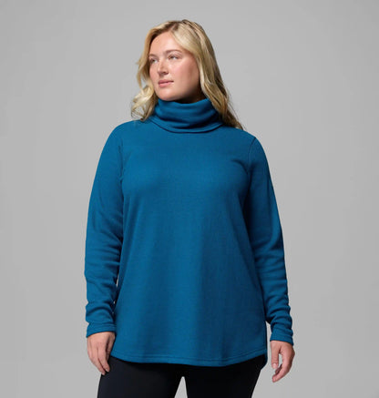 Women's Holly Hideaway Waffle Cowl Neck Pullover - Plus Size