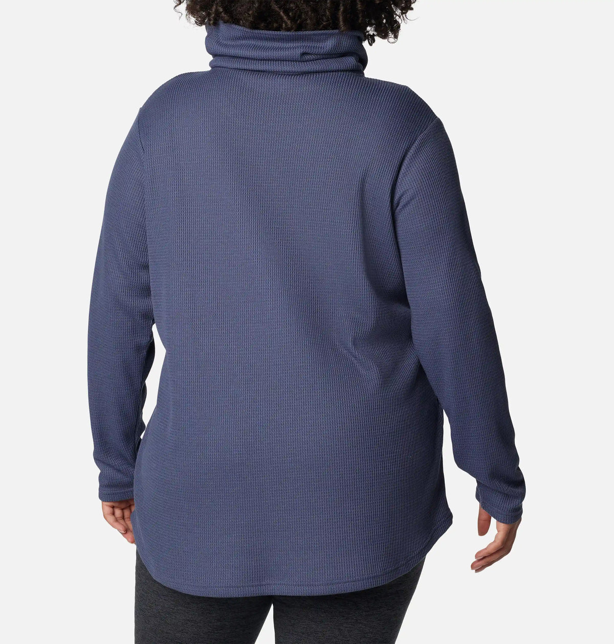 Women's Holly Hideaway Waffle Cowl Neck Pullover - Plus Size