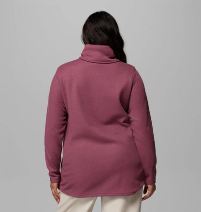 Women's Holly Hideaway Waffle Cowl Neck Pullover - Plus Size