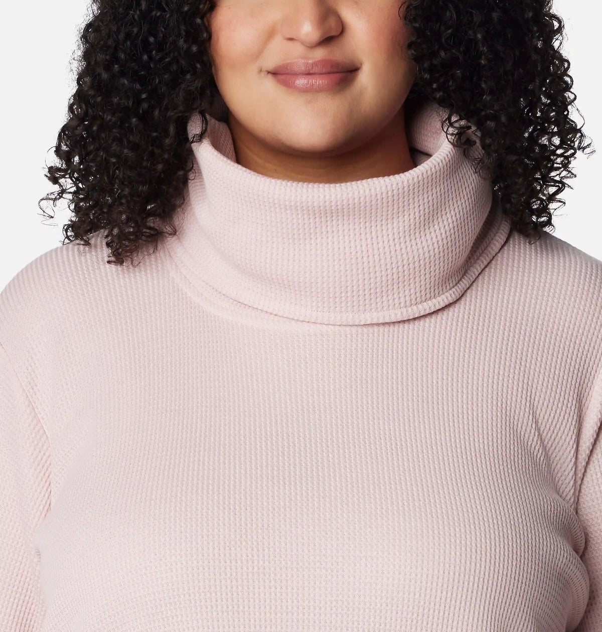 Women's Holly Hideaway Waffle Cowl Neck Pullover - Plus Size