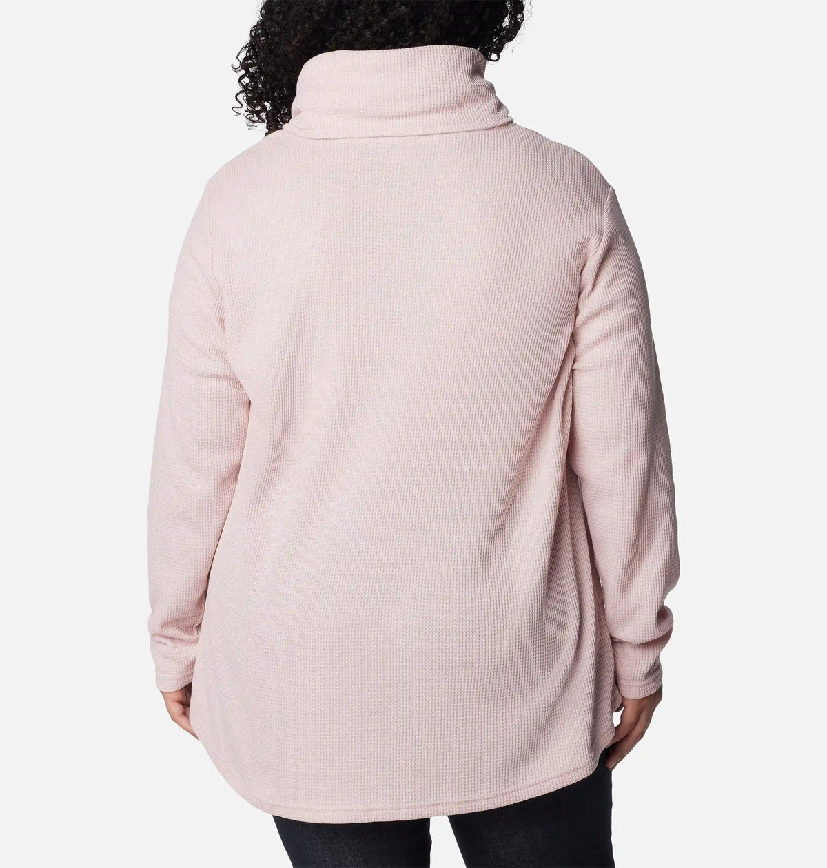 Women's Holly Hideaway Waffle Cowl Neck Pullover - Plus Size