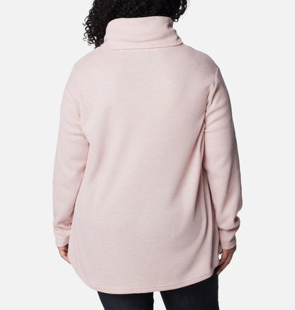 Women's Holly Hideaway Waffle Cowl Neck Pullover - Plus Size
