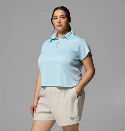 Women's PFG Tidal Tee Short Sleeve Polo - Plus Size