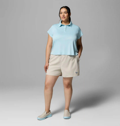 Women's PFG Tidal Tee Short Sleeve Polo - Plus Size