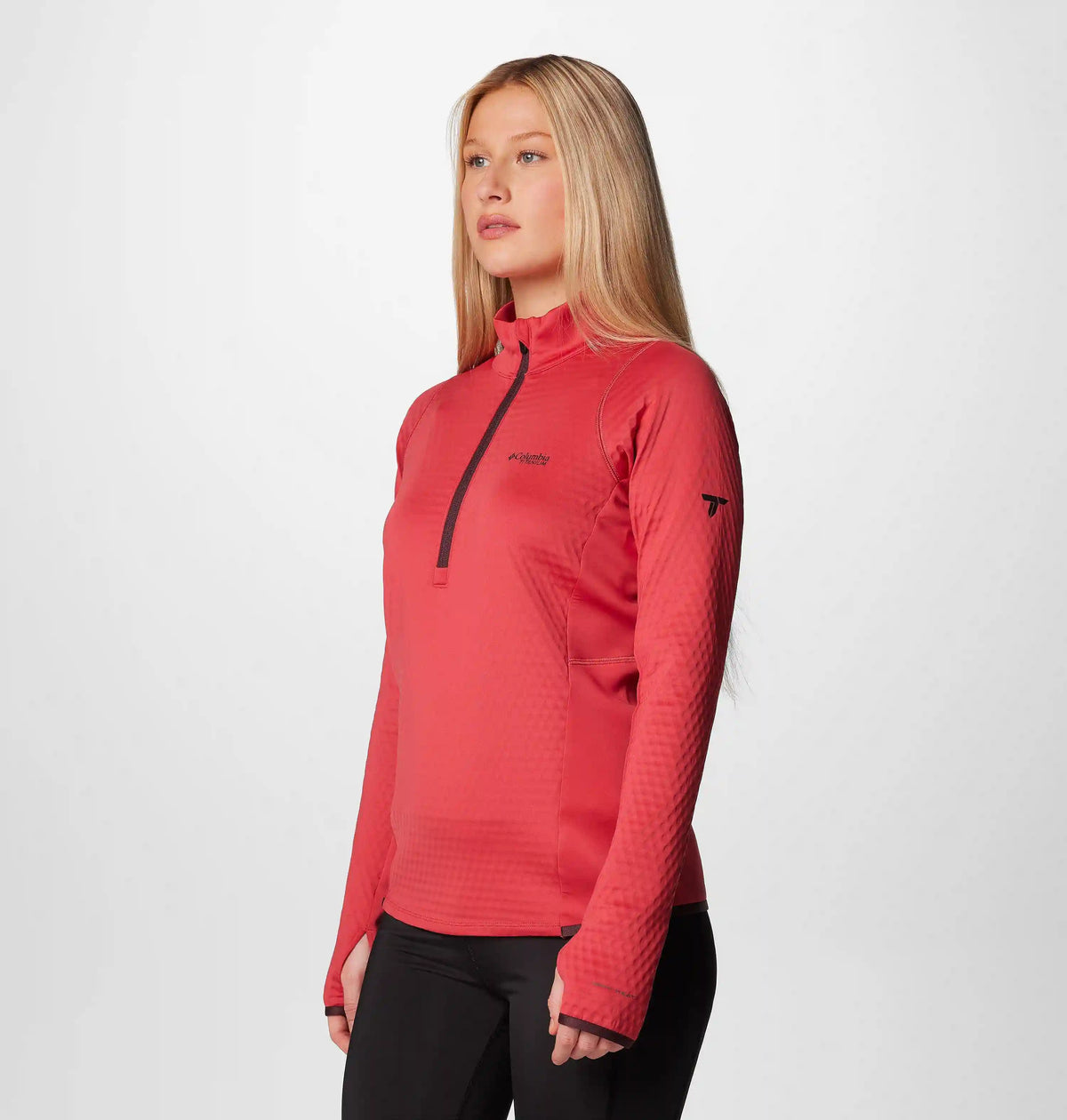 Women's Crystal Leaf Omni-Heat Helix Half Zip Pullover
