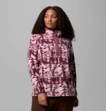 Women's Benton Springs Printed Half Snap Fleece Pullover - Plus Size