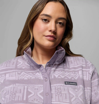 Women's Benton Springs Printed Half Snap Fleece Pullover - Plus Size