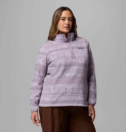 Women's Benton Springs Printed Half Snap Fleece Pullover - Plus Size