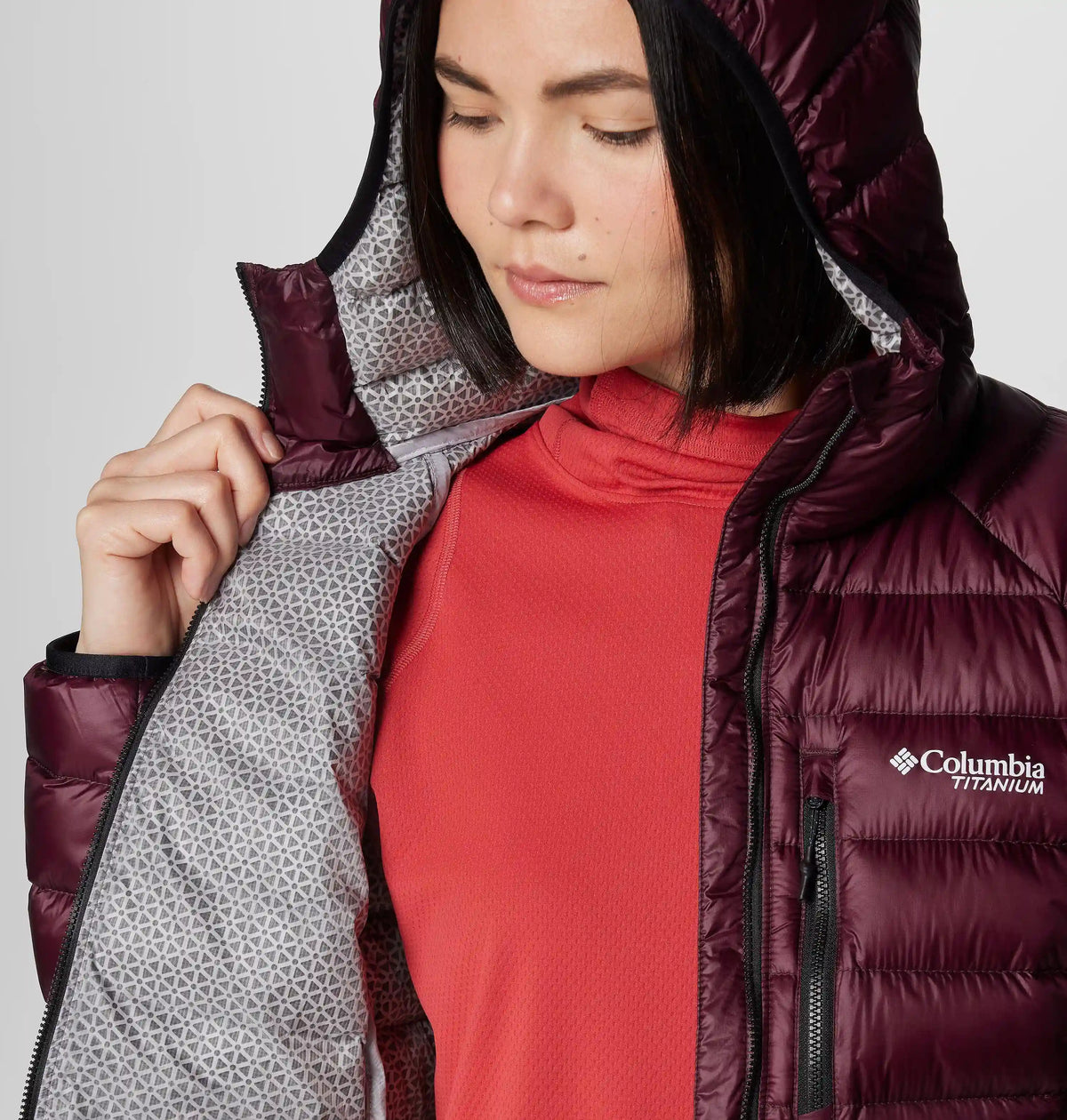 Women's Arctic Crest Down Hooded Jacket