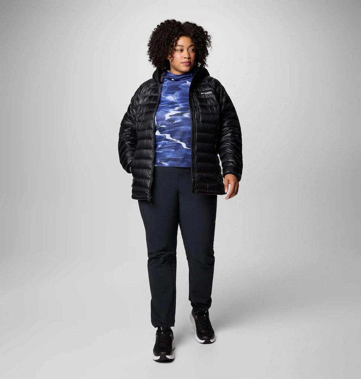 Women's Arctic Crest Down Hooded Jacket - Plus Size