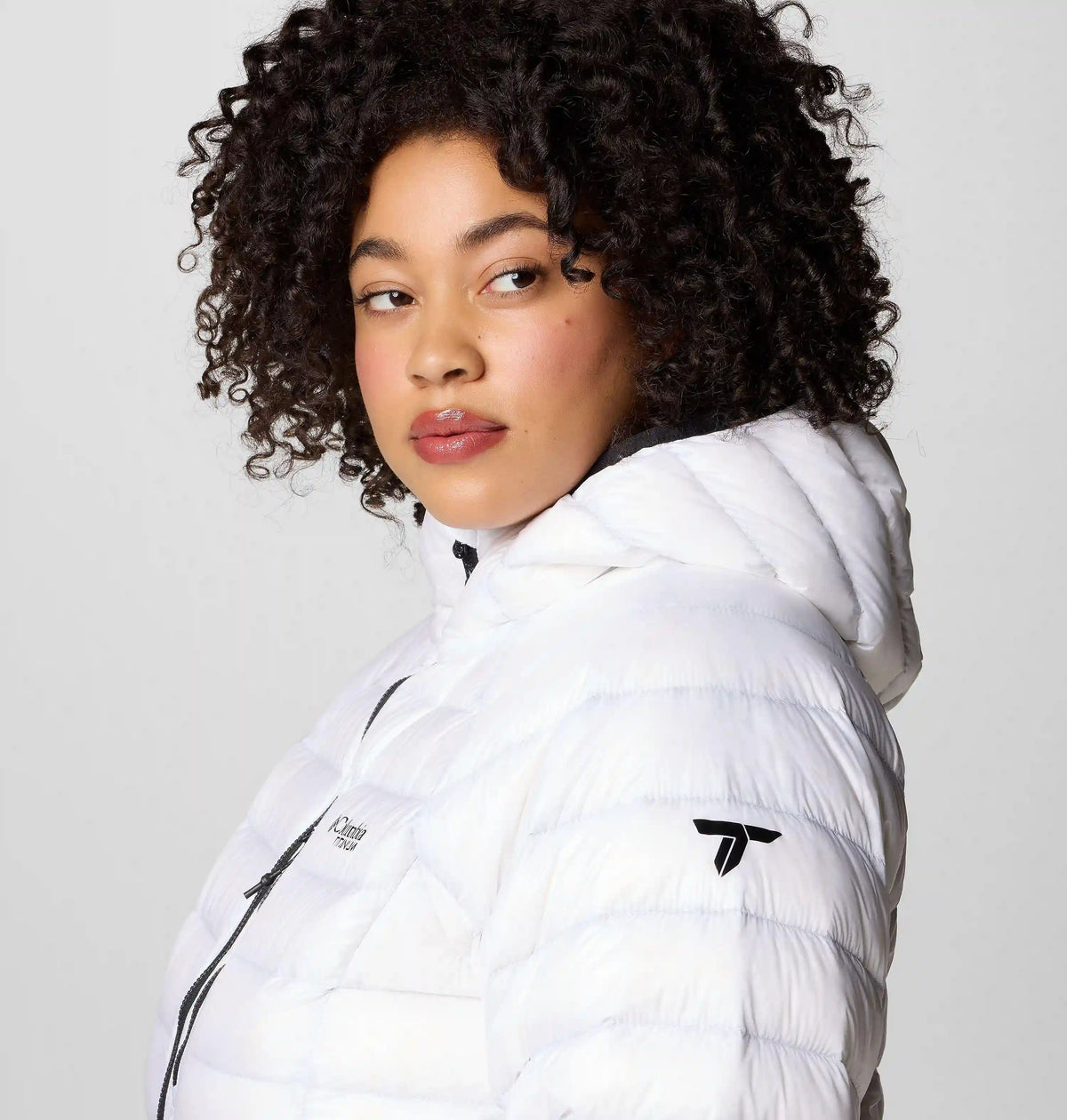Women's Arctic Crest Down Hooded Jacket - Plus Size